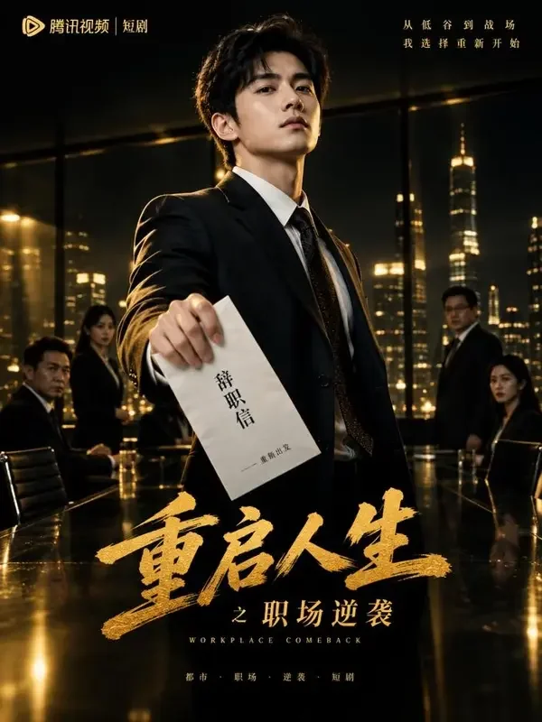 《废柴逆袭:从被裁到封神》-逆袭短剧-短剧全集 《废柴逆袭:从被裁到封神》竖版短剧封面,逆袭题材